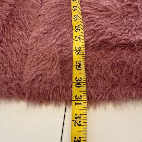 Free People Mauve Fuzzy Open Cardigan Sweater Sz M, Boho, Grunge - Picture 13 of 14